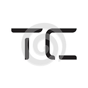 tc initial letter vector logo icon