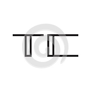 tc initial letter vector logo icon