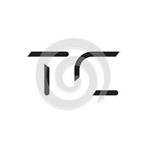 tc initial letter vector logo icon