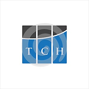 TCH letter logo design on white background. TCH creative initials letter logo concept. TCH letter design