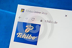 Tchibo.de Web Site. Selective focus.