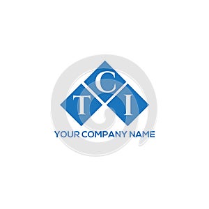 TCI letter logo design on BLACK background. TCI creative initials letter logo concept. TCI letter design