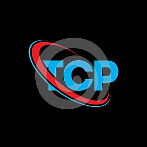 TCP logo. TCP letter. TCP letter logo design. Initials TCP logo linked with circle and uppercase monogram logo. TCP typography for