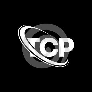 TCP logo. TCP letter. TCP letter logo design. Initials TCP logo linked with circle and uppercase monogram logo. TCP typography for