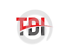 TDI Letter Initial Logo Design Vector Illustration