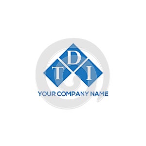 TDI letter logo design on WHITE background. TDI creative initials letter logo concept. TDI letter design.TDI letter logo design on