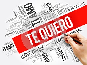Te quiero I Love You in Spanish photo