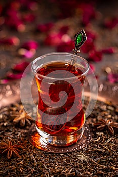 Tea in a armudu glass