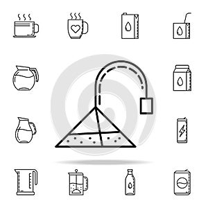 tea bag dusk icon. Drinks & Beverages icons universal set for web and mobile