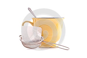 Tea Bag in Hot Water Strainer