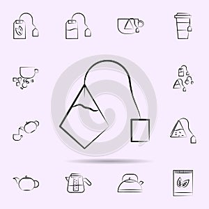 Tea bag icon. Universal set of tea for website design and development, app development