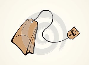 Tea bag. Vector drawing