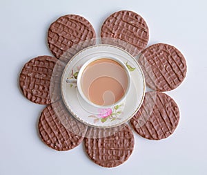 Tea and biscuits flower
