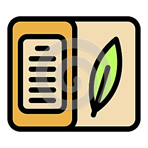 Tea box icon vector flat