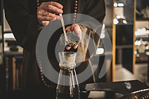 Tea ceremony is performed by tea master