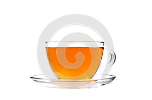 Tea in a clear glass