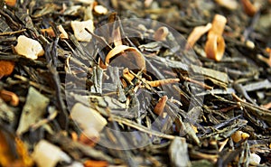 Tea close up background