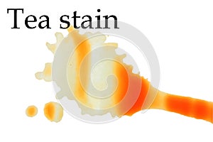 Tea/coffee stain splash