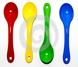 Tea Colored Spoons, Isolated