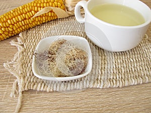 Tea with corn silk, Maydis stigma photo
