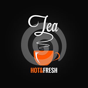 Tea cup flavor design background photo
