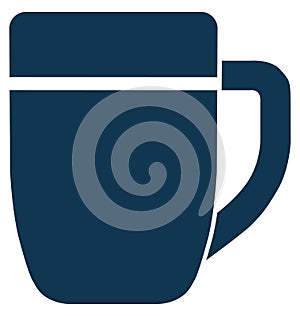 Tea Cup Isolated Vector icon which can be easily modified or edit
