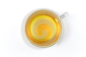 Tea cup isolated on white background.