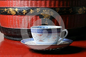 Tea cup saucer