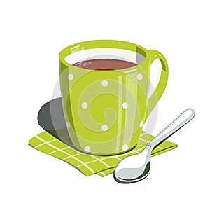 Tea cup and spoon