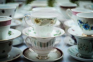Tea cup stack