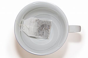 Tea cup on a white bckground