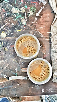 Tea Cups on Painters Table