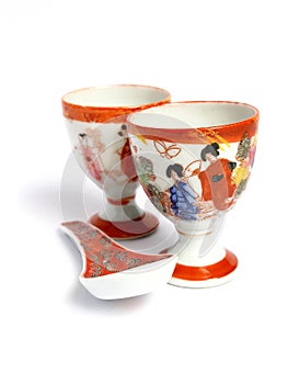 Tea cups and spoon from China