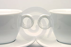 Tea cups symmetry photo