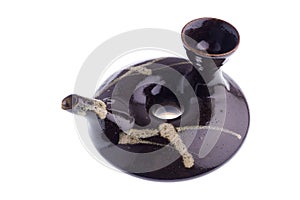 Tea dringing set isolate on white background