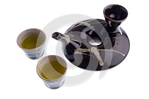 Tea dringing set isolate on white background