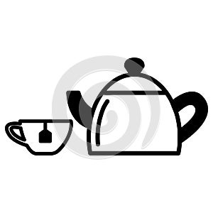 Tea drink icon vector design template basic RGB