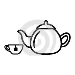 Tea drink icon vector design template basic RGB