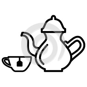 Tea drink icon vector design template basic RGB