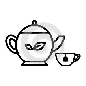 Tea drink icon vector design template basic RGB
