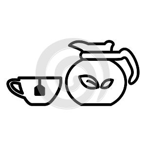 Tea drink icon vector design template basic RGB