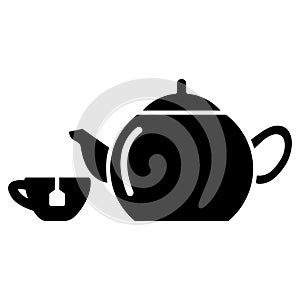 Tea drink icon vector design template basic RGB
