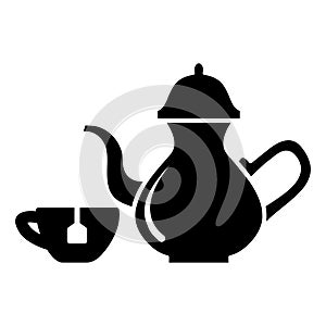 Tea drink icon vector design template basic RGB
