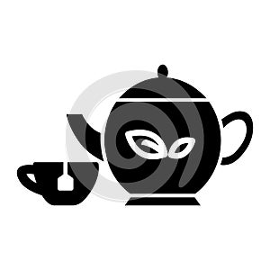 Tea drink icon vector design template basic RGB