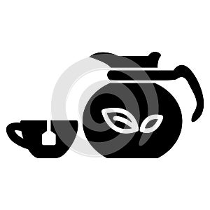 Tea drink icon vector design template basic RGB