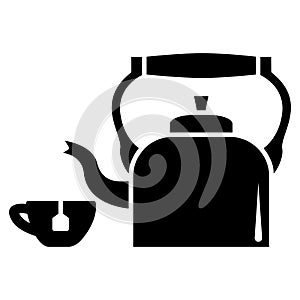 Tea drink icon vector design template basic RGB
