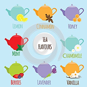 Tea flavours types photo