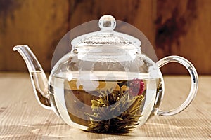 Tea Flower in tea glass