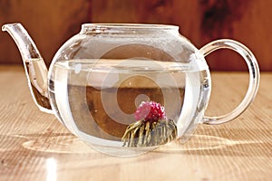 Tea Flower in tea glass