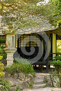 Tea House. Irish National Stud's Japanese Gardens. Kildare. Ireland